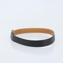 HERMES Constance Mini Reversible Belt Leather 29.1"" Black Auth BSZ097-3