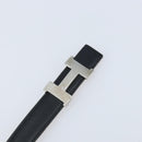 HERMES Constance Mini Reversible Belt Leather 29.1"" Black Auth BSZ097-6