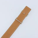 HERMES Constance Mini Reversible Belt Leather 29.1"" Black Auth BSZ097-7