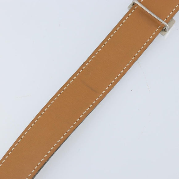 HERMES Constance Mini Reversible Belt Leather 29.1"" Black Auth BSZ097