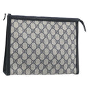 GUCCI GG Supreme Clutch PVC Navy Auth BSZ101-1