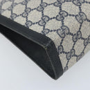 GUCCI GG Supreme Clutch PVC Navy Auth BSZ101-11