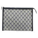 GUCCI GG Supreme Clutch PVC Navy Auth BSZ101-2