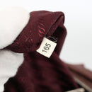 PRADA Hand Bag Nylon 2way Bordeaux Silver Auth BSZ102A-12
