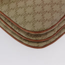 CELINE Macadam Canvas Shoulder Bag PVC Beige Gold Auth BSZ103-14