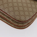 CELINE Macadam Canvas Shoulder Bag PVC Beige Gold Auth BSZ103-15
