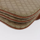 CELINE Macadam Canvas Shoulder Bag PVC Beige Gold Auth BSZ103-17