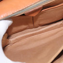 CELINE Macadam Canvas Shoulder Bag PVC Beige Gold Auth BSZ103-10
