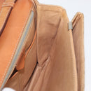 CELINE Macadam Canvas Shoulder Bag PVC Beige Gold Auth BSZ103-20