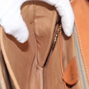 CELINE Macadam Canvas Shoulder Bag PVC Beige Gold Auth BSZ103-21