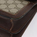 GUCCI GG Supreme Web Sherry Line Bag PVC Beige Gold 89 02 077 Auth BSZ106-15