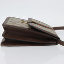 GUCCI GG Supreme Web Sherry Line Bag PVC Beige Gold 89 02 077 Auth BSZ106-3