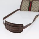 GUCCI GG Supreme Web Sherry Line Bag PVC Beige Gold 89 02 077 Auth BSZ106-7
