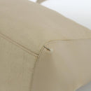 Salvatore Ferragamo Shoulder Bag Canvas Beige Silver Auth BSZ107-10