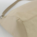 Salvatore Ferragamo Shoulder Bag Canvas Beige Silver Auth BSZ107-11