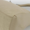 Salvatore Ferragamo Shoulder Bag Canvas Beige Silver Auth BSZ107-12