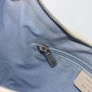 Salvatore Ferragamo Shoulder Bag Canvas Beige Silver Auth BSZ107-19
