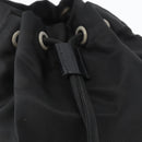 PRADA Drawstring Pouch Nylon Black Auth BSZ108-12