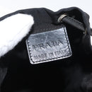 PRADA Drawstring Pouch Nylon Black Auth BSZ108-15