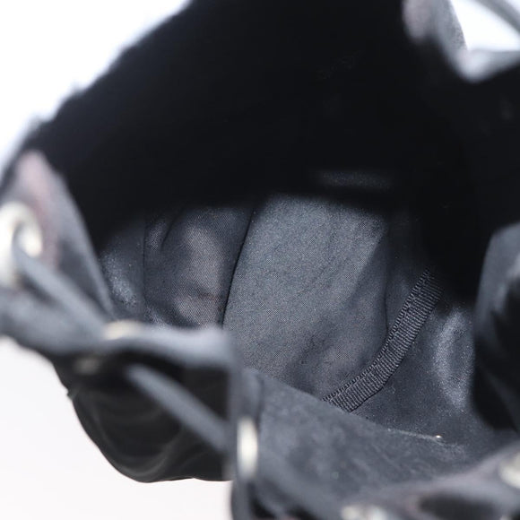 PRADA Drawstring Pouch Nylon Black Auth BSZ108