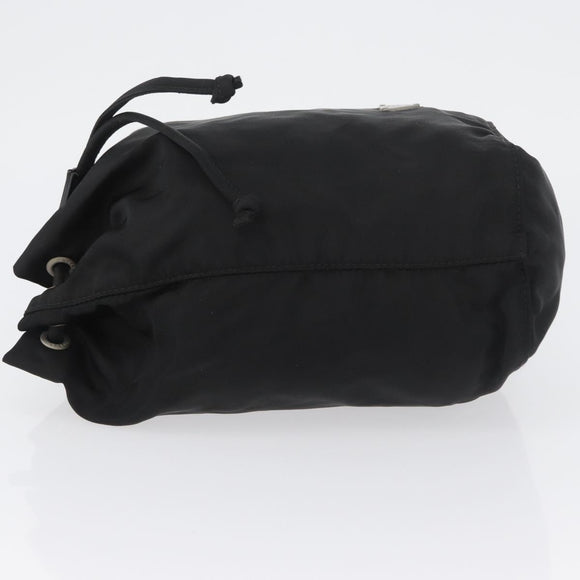 PRADA Drawstring Pouch Nylon Black Auth BSZ108