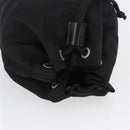 PRADA Drawstring Pouch Nylon Black Auth BSZ108-6