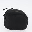 PRADA Drawstring Pouch Nylon Black Auth BSZ108-7