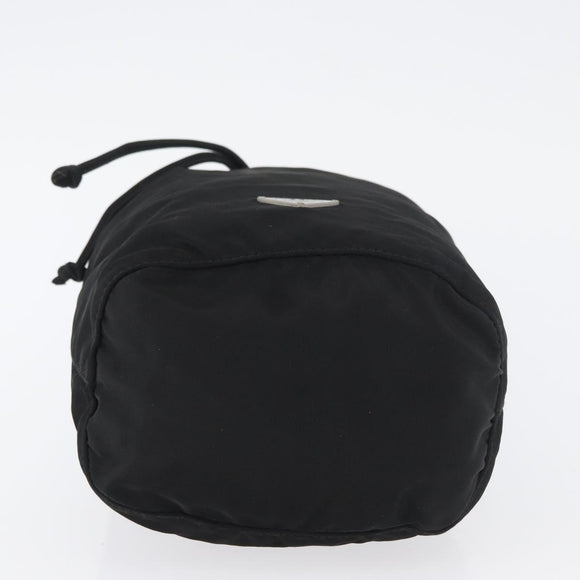 PRADA Drawstring Pouch Nylon Black Auth BSZ108