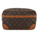 LOUIS VUITTON Monogram Compiegne 28 Clutch Bag M51845 LV Auth BSZ110A-13