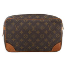 LOUIS VUITTON Monogram Compiegne 28 Clutch Bag M51845 LV Auth BSZ110A-2