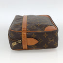 LOUIS VUITTON Monogram Compiegne 28 Clutch Bag M51845 LV Auth BSZ110A-3