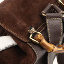 GUCCI Bamboo Backpack Leather Brown Gold 003 2058 0016 Auth BSZ111-10