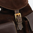 GUCCI Bamboo Backpack Leather Brown Gold 003 2058 0016 Auth BSZ111-18