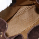 GUCCI Bamboo Backpack Leather Brown Gold 003 2058 0016 Auth BSZ111-20