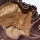 GUCCI Bamboo Backpack Leather Brown Gold 003 2058 0016 Auth BSZ111-21