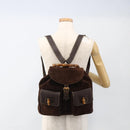 GUCCI Bamboo Backpack Leather Brown Gold 003 2058 0016 Auth BSZ111-27