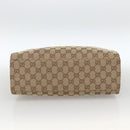 GUCCI GG Canvas Bamboo Hand Bag Nylon Beige Silver 002 1016 Auth BSZ113-9