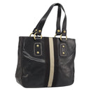 BALLY Hand Bag Leather Brown Gold Auth BSZ117-1