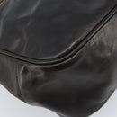 BALLY Hand Bag Leather Brown Gold Auth BSZ117-11