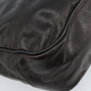 BALLY Hand Bag Leather Brown Gold Auth BSZ117-13