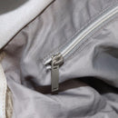 CHANEL Tote Bag Nylon White Silver CC Auth BSZ118-24