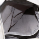 CHANEL Tote Bag Nylon White Silver CC Auth BSZ118-27