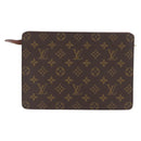 LOUIS VUITTON Monogram Pochette Homme Clutch Bag M51795 LV Auth BSZ122-2