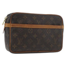 LOUIS VUITTON Monogram Compiegne 23 Clutch Bag M51847 LV Auth BSZ123-1