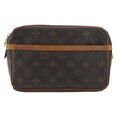 LOUIS VUITTON Monogram Compiegne 23 Clutch Bag M51847 LV Auth BSZ123-13