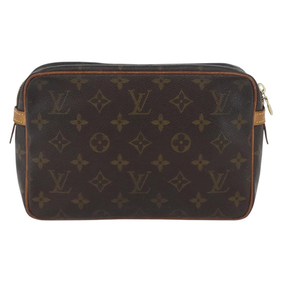 LOUIS VUITTON Monogram Compiegne 23 Clutch Bag M51847 LV Auth BSZ123