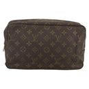 LOUIS VUITTON Monogram Trousse Toilette 28 Clutch Tasche M47522 LV Auth BSZ125-13