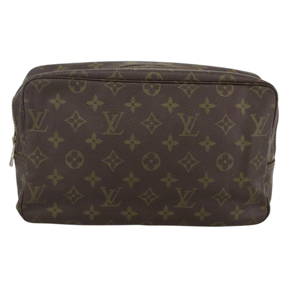 LOUIS VUITTON Monogram Trousse Toilette 28 Clutch Tasche M47522 LV Auth BSZ125