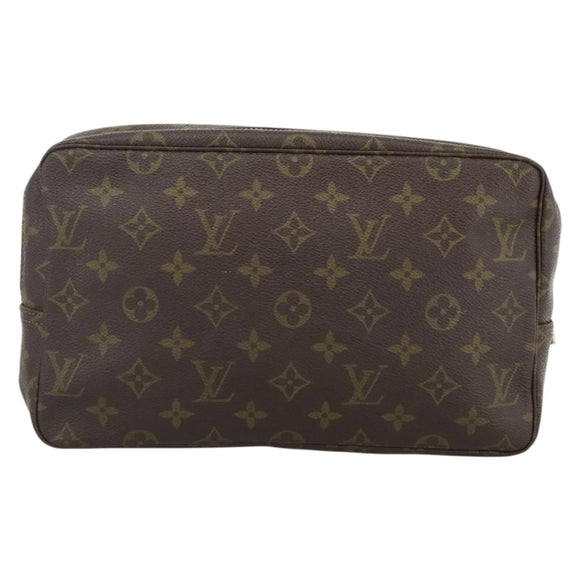 LOUIS VUITTON Monogram Trousse Toilette 28 Clutch Tasche M47522 LV Auth BSZ125