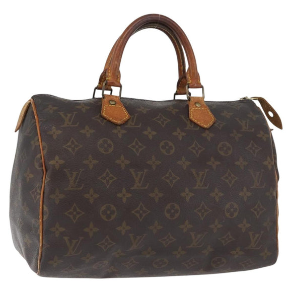 LOUIS VUITTON Monogram Speedy 30 Hand Bag M41526 LV Auth BSZ126